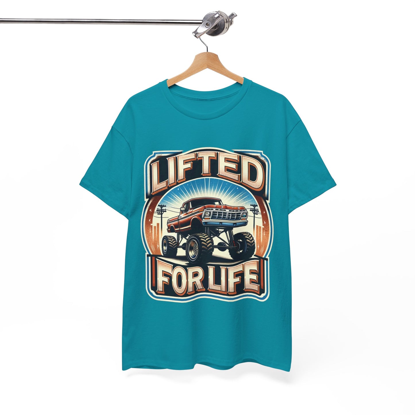 Y.M.L.Y. "Lifted For Life" T-Shirts Lifted Truck T-Shirt Truck Fan T-Shirt Classic Cotton Tee