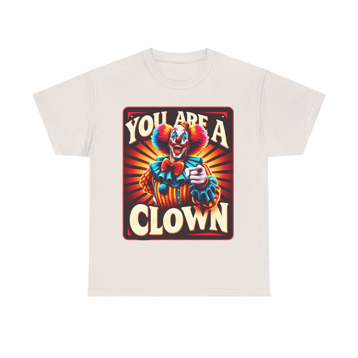 "Buy Now: 'You are a Clown' T-Shirt – Viral Pin-Up Style Tee for a Bold, Humorous Look" 🎪🤡