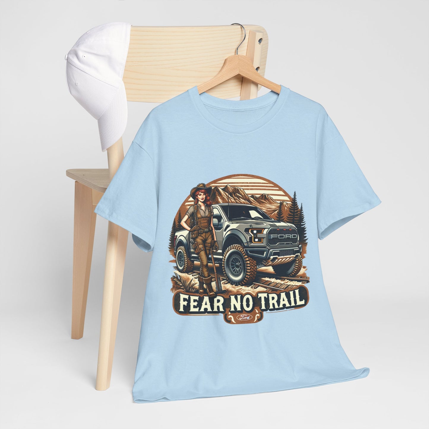 Buy 'Fear No Trail' Ford Raptor Tee: Embrace Off-Road Adventure in Style!