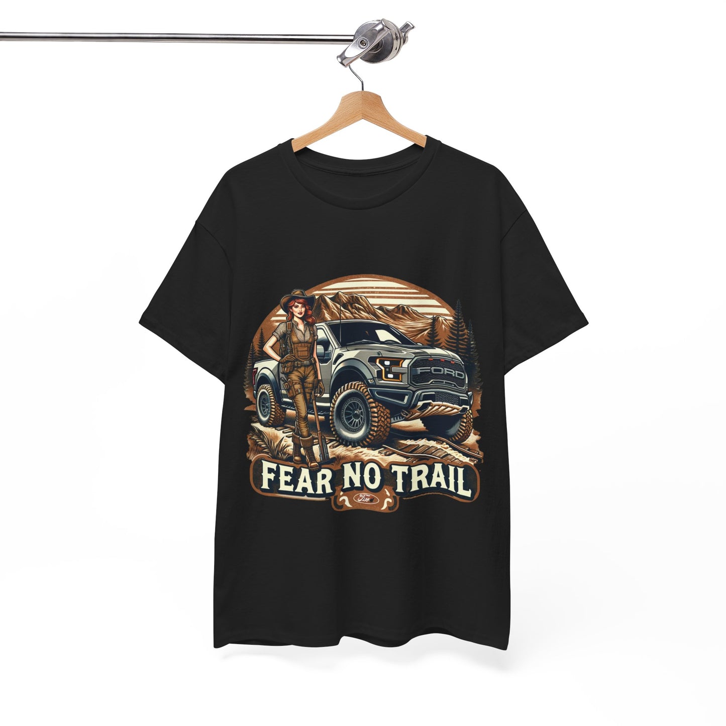 Buy 'Fear No Trail' Ford Raptor Tee: Embrace Off-Road Adventure in Style!
