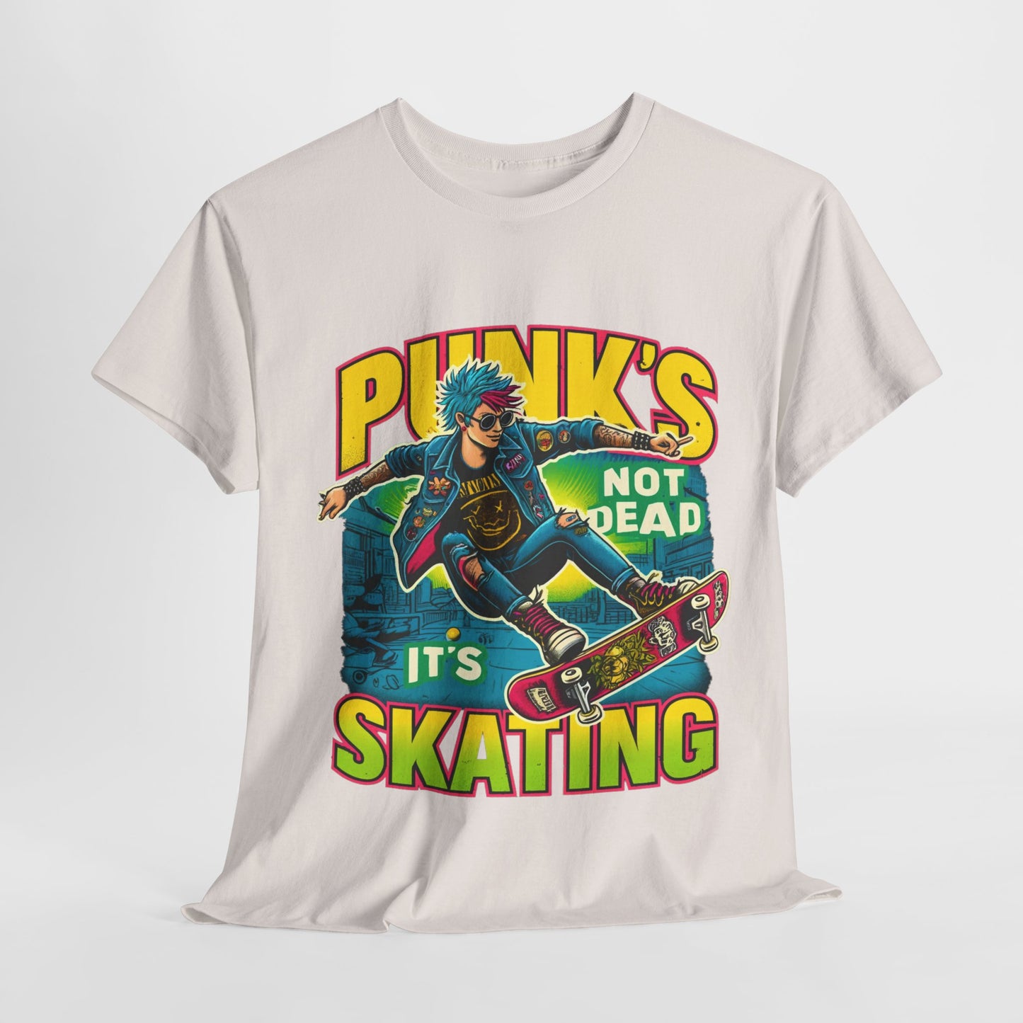 Y.M.L.Y. "Punk's Not Dead, It's Skating" T-shirt Skate punk T-shirt Skateboarding T-shirt