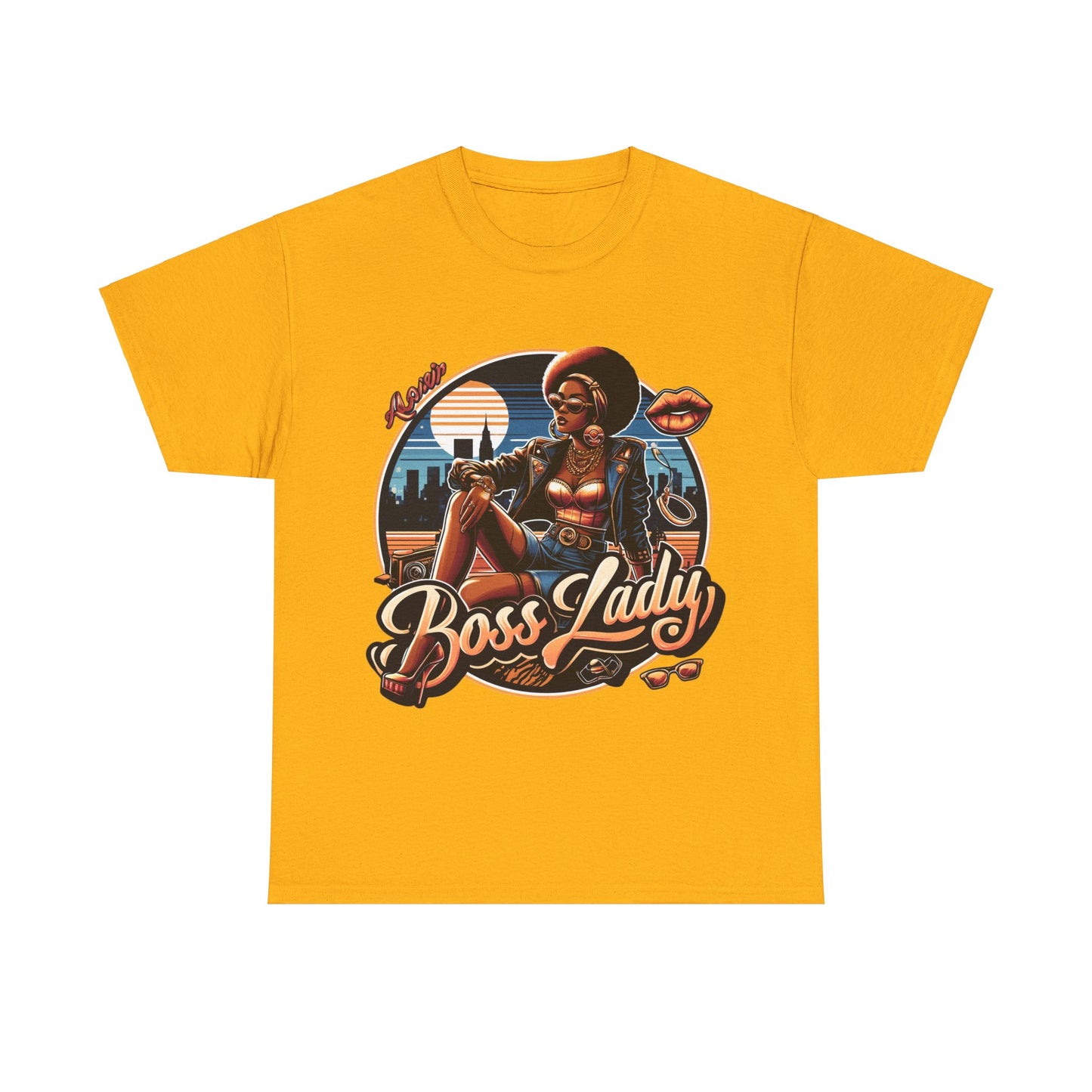 Buy 'Boss Lady' T-Shirt: Unleash Empowerment with Pin-Up Style Streetwear – Bold & Resilient Fashion