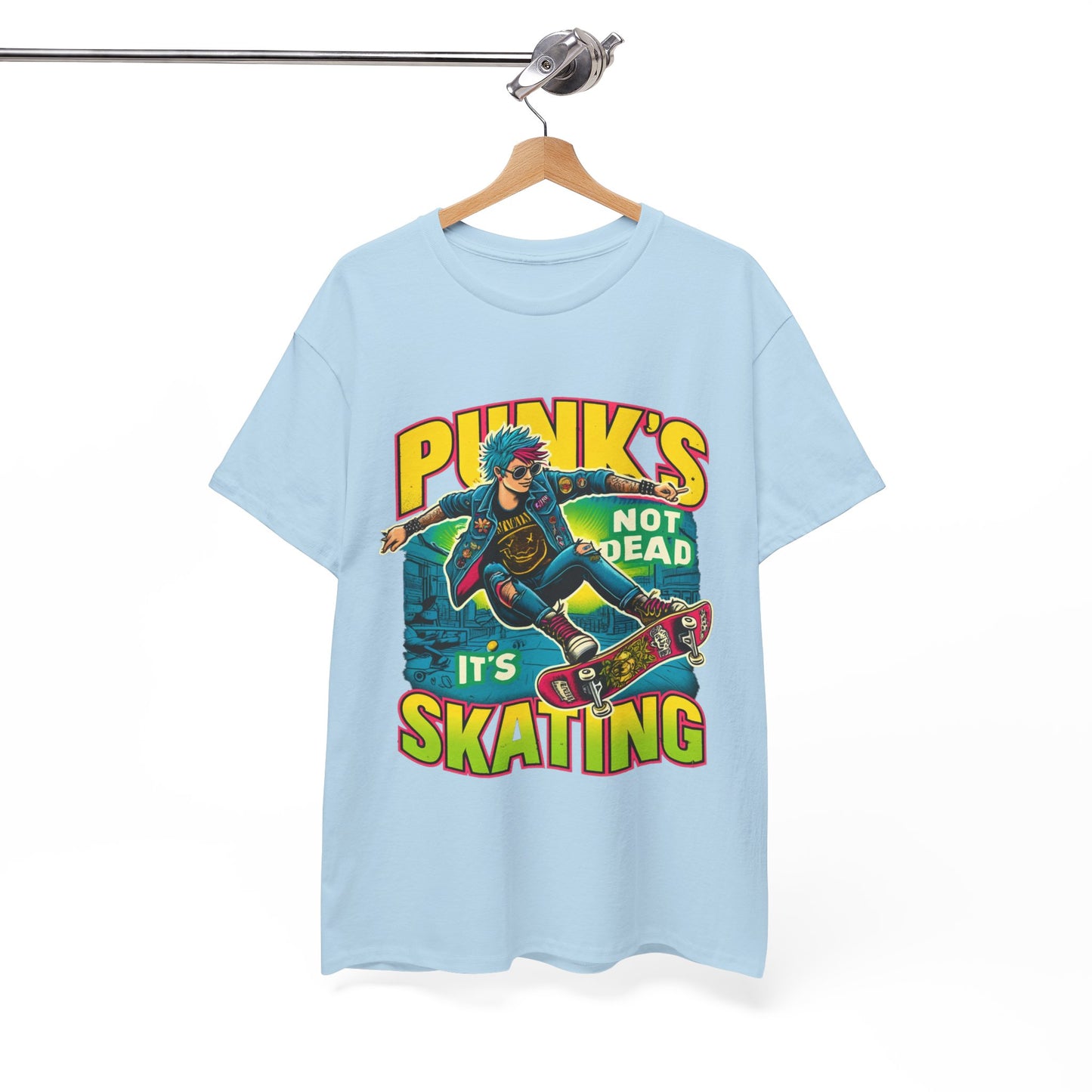 Y.M.L.Y. "Punk's Not Dead, It's Skating" T-shirt Skate punk T-shirt Skateboarding T-shirt