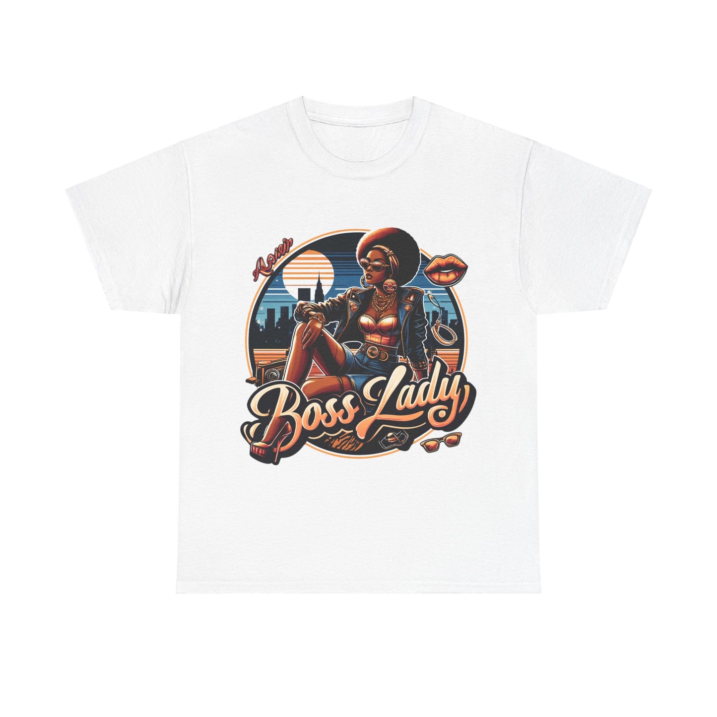 Buy 'Boss Lady' T-Shirt: Unleash Empowerment with Pin-Up Style Streetwear – Bold & Resilient Fashion
